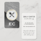 restaurant voor cateringevenementen visitekaartje (Voorkant / Achterkant)