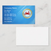 Restaurant voor zeevruchten visitekaartje (Voorkant / Achterkant)