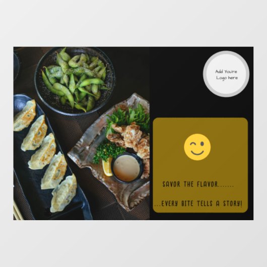 Restaurant Window Cling Raamsticker (Vel)