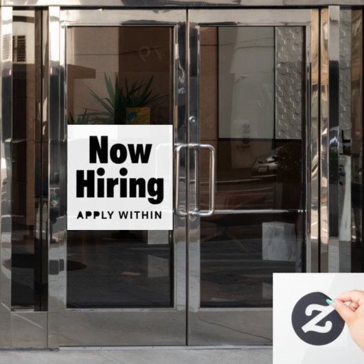 Restaurant Windows Kling-signalen Raamsticker (Kantoordeur)