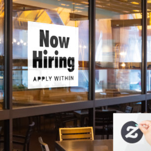 Restaurant Windows Kling-signalen Raamsticker