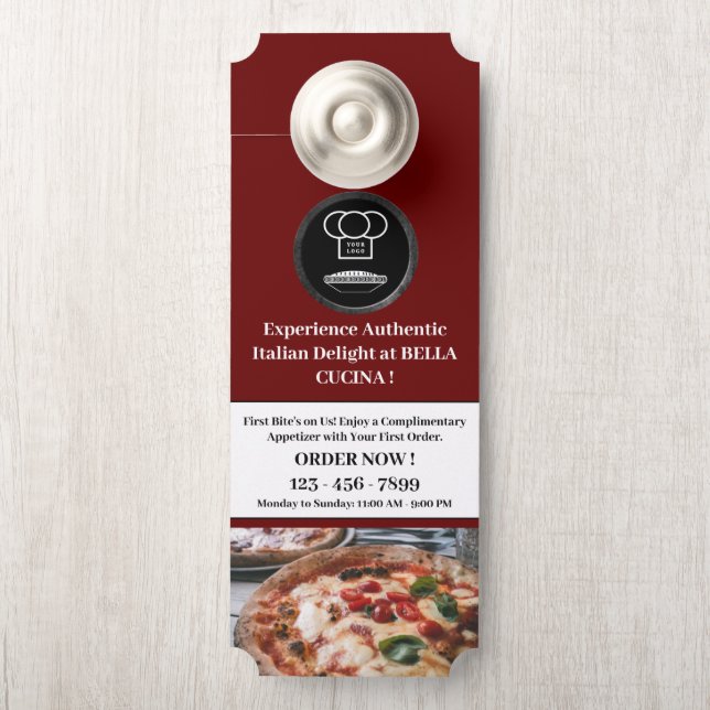 Restaurant Zakelijke Deur Hanger (Op knop)