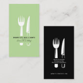 Restaurant Zilverwerk / Mint Green Visitekaartje (Voorkant / Achterkant)