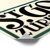  restaurant Zurich Adverteren Art Deco Poster (Hoek)