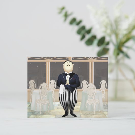 Restaurantbaan Briefkaart (Staand voorkant)