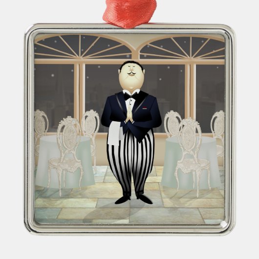 Restaurantbaan Metalen Ornament (Voorkant)