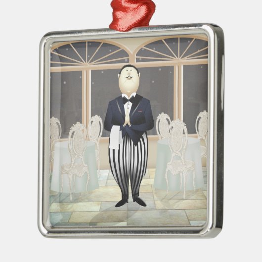 Restaurantbaan Metalen Ornament (Links)