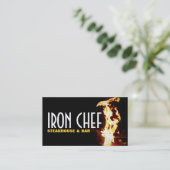 Restaurantbar Iron Chef Cooking Classes Visitekaartje (Staand voorkant)
