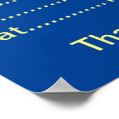 Restaurantbenodigdheden, bedrijfsuren, generiek poster (Hoek)