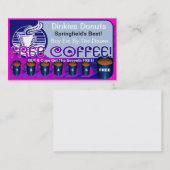 Restaurantbenodigdheden FREE Coffee Club Card 3 Klantenkaartje (Voorkant / Achterkant)