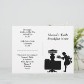 Restaurantbenodigdheden, ontbijtmenu  (Staand voorkant)