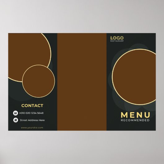 Restaurantbrochure Poster (Voorkant)