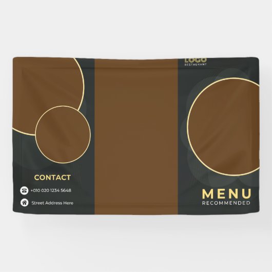 Restaurantbrochure Spandoek (Horizontaal)