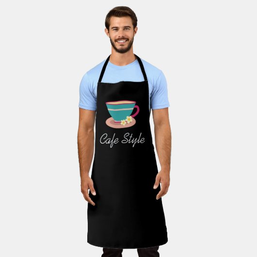 Restaurantcafé-serveertheebeker schattig schort (Gedragen)