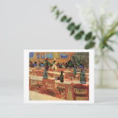 Restaurantcarrel in Arles, Van Gogh Fine Art Briefkaart (Staand voorkant)