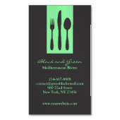 restaurantcatering magnetisch visitekaartje (Voorkant Verticaal)