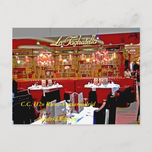 Restaurantcentro comercial H2O de Rivas vaciamad Briefkaart (Voorkant)