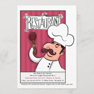 Restaurantdiner Uitnodiging