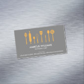 Restaurantgereedschap | Uitvoerend Chef Magnetisch Visitekaartje (Voorbeeld)