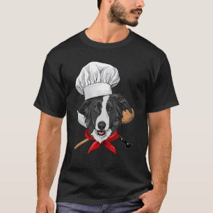 Restaurantgrens Collie Chef Cook Kitchen Koken T-shirt