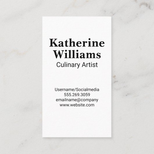 Restaurantlogo | Gouden strepen | Zwarte lint  Visitekaartje (Achterkant)