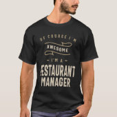 Restaurantmanager Arbeidsplaatsen T-shirt (Voorkant)