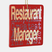 Restaurantmanager Extraordinaire Keramisch Ornament (Rechts)