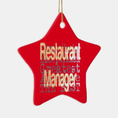 Restaurantmanager Extraordinaire Keramisch Ornament (Rechts)