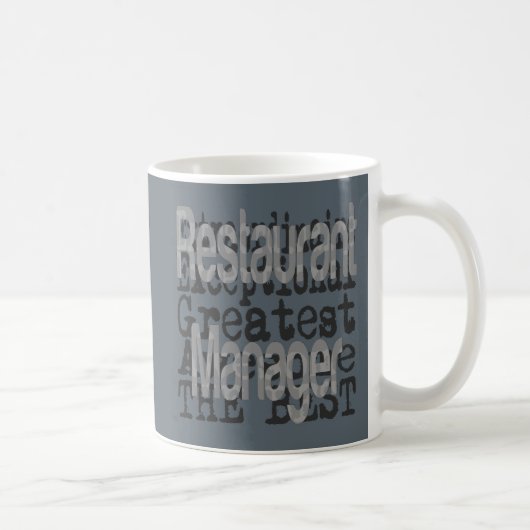 Restaurantmanager Extraordinaire Koffiemok (Rechts)