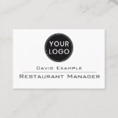 Restaurantmanager Visitekaartje (Voorkant)