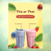 Restaurantmelk Schudmaken Promotioneel Front Adver Raamsticker (Vel 3)