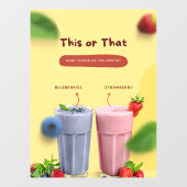 Restaurantmelk Schudmaken Promotioneel Front Adver Raamsticker (Vel)