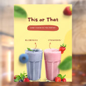 Restaurantmelk Schudmaken Promotioneel Front Adver Raamsticker (Vel 2)