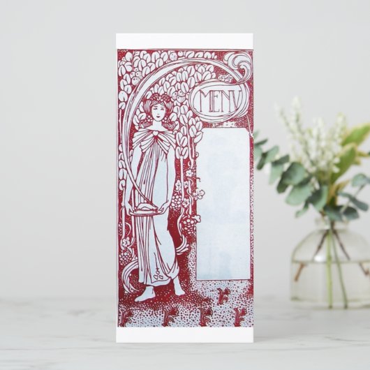 RESTAURANTMENU 2  KAART (Staand voorkant)