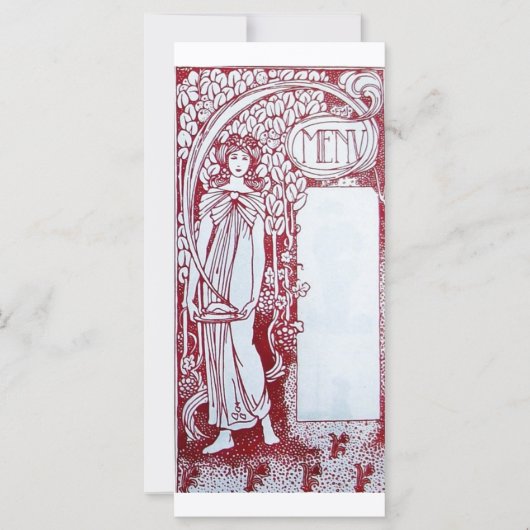 RESTAURANTMENU 2  RACK KAART (Voorkant)