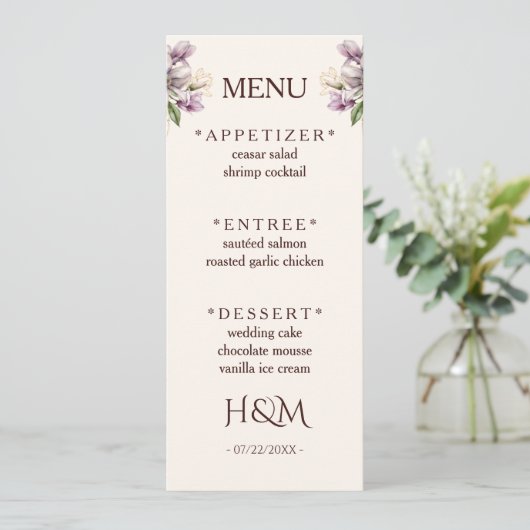 Restaurantmenu Menu (Staand voorkant)
