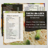 Restaurantmenubrochure (Voorkant / Achterkant)