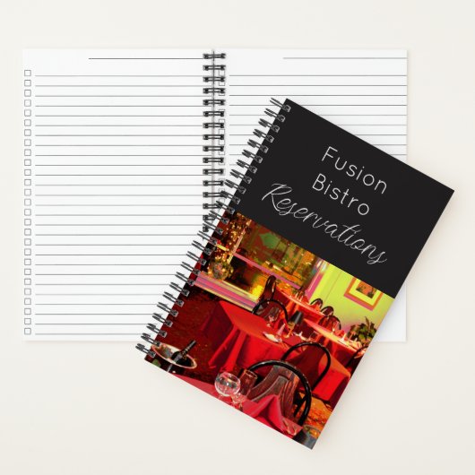 Restaurantreserveringen Sjabloon BusinessNotebook Notitieboek (Binnen)
