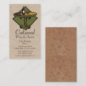 Restaurants, cafés, bistro, wijn en gedistilleerde visitekaartje (Voorkant / Achterkant)