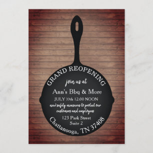 Restaurants die Iron Skillet Wood heropenen Kaart
