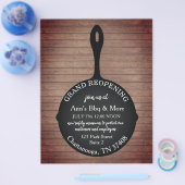 Restaurants die Skillet Wood heropenen Flyer (Enkel)