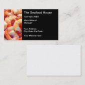 Restaurants en distributeurs van zeevruchten visitekaartje (Voorkant / Achterkant)