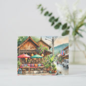 Restaurants in de buurt van Chiang Mai Briefkaart (Staand voorkant)