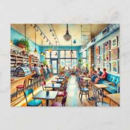 Restaurants in de buurt van Chicago Andersonville Briefkaart