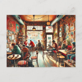 Restaurants in de buurt van Chicago Bucktown Briefkaart