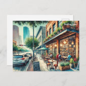 Restaurants in de buurt van Houston Texas Briefkaart (Voorkant / Achterkant)