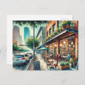 Restaurants in de buurt van Houston Texas Briefkaart (Voorkant / Achterkant)