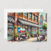 Restaurants in de buurt van Houston Texas Briefkaart (Voorkant / Achterkant)