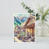 Restaurants in de buurt van Jackson Hole Wyoming Briefkaart (Staand voorkant)