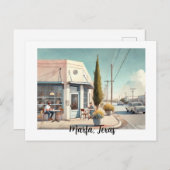 Restaurants in de buurt van Marfa Texas Briefkaart (Voorkant / Achterkant)